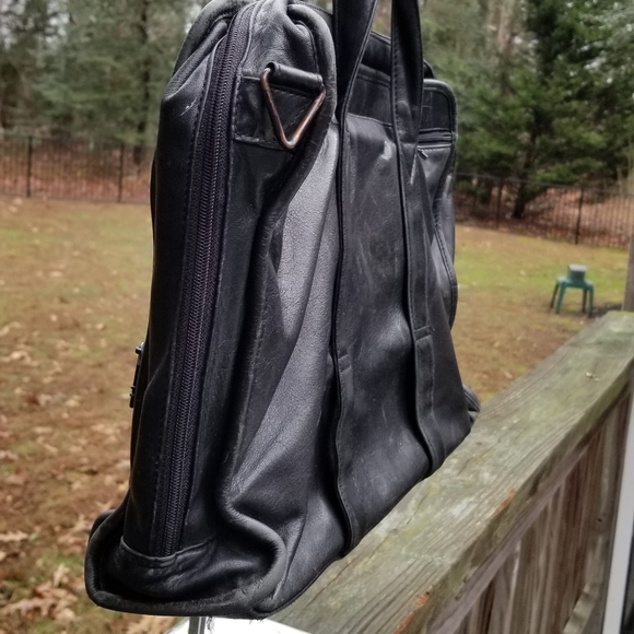 Tumi Alpha Leather Portfolio Briefcase